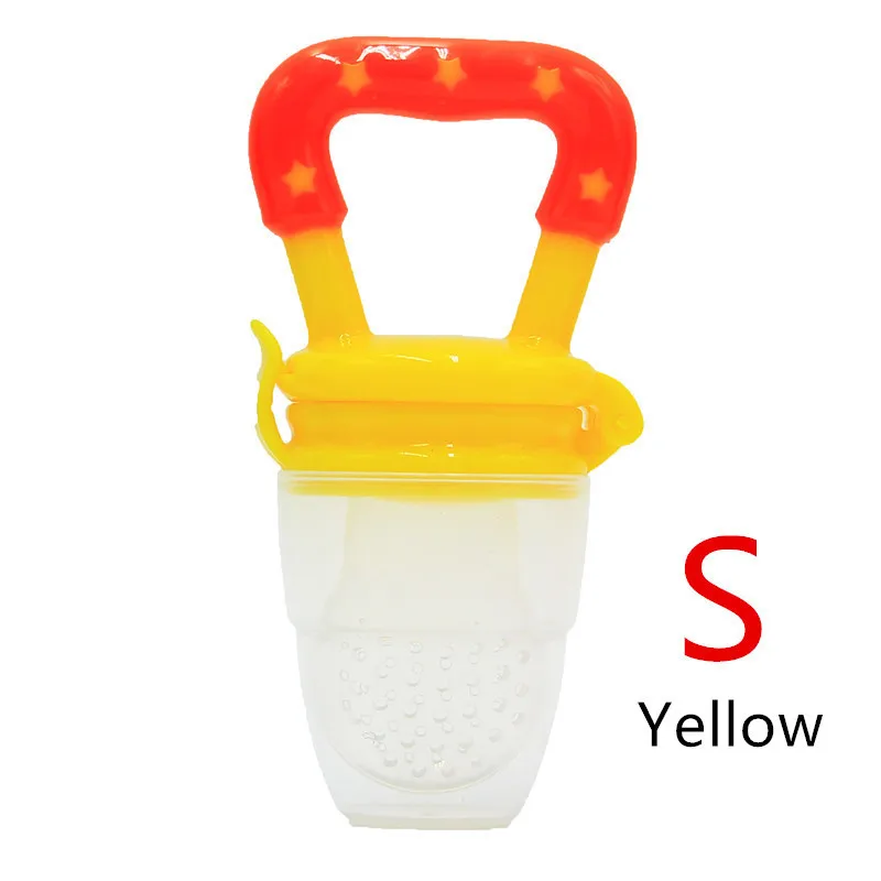 Yellow S Уход за полостью рта 4-12 м 1 шт. детский грызунок для девочки Соска-фрукт еда Mordedor укус Силиконовые Прорезыватели безопасность Фидер укус еда соска Прорезыватель - Цвет: Yellow S
