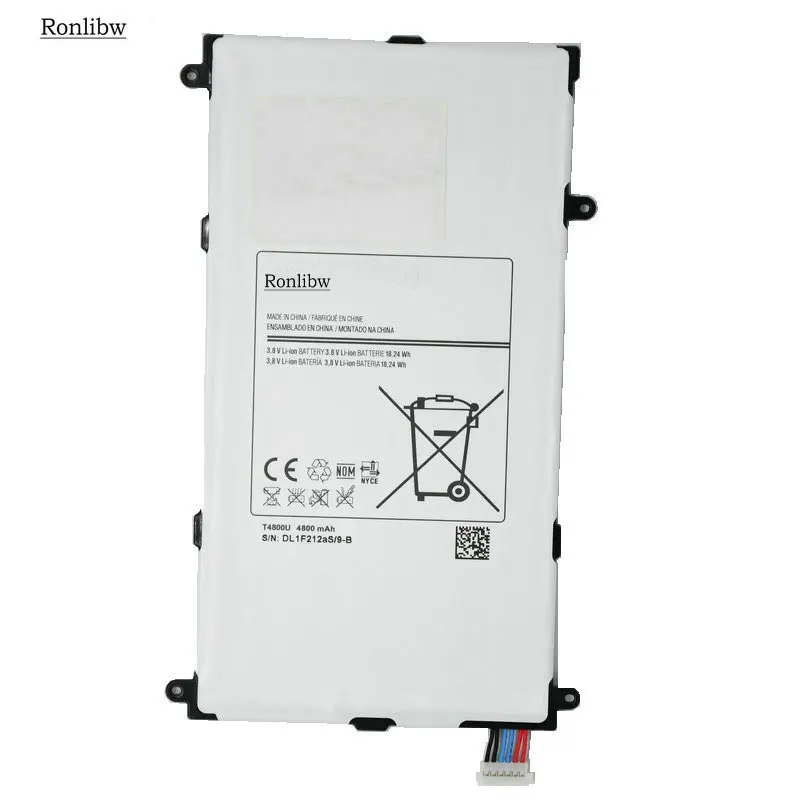 Ronlibw 2 шт 4800mAh T4800U T4800E запасная батарея для Samsung Galaxy Tab Tablet Pro 8 4 дюймов &quotT325 T321 T320