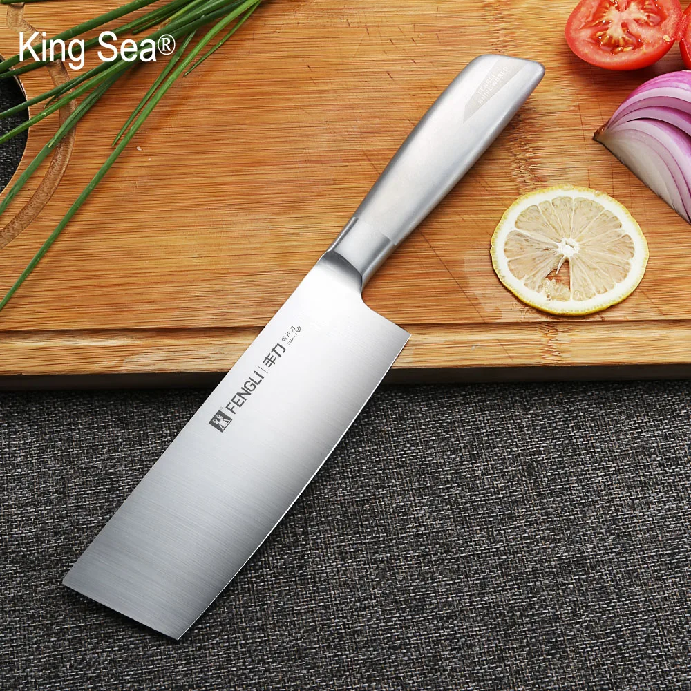 King Sea новый дизайн ножи для нарезки нержавеющая сталь Кливер кухонные
