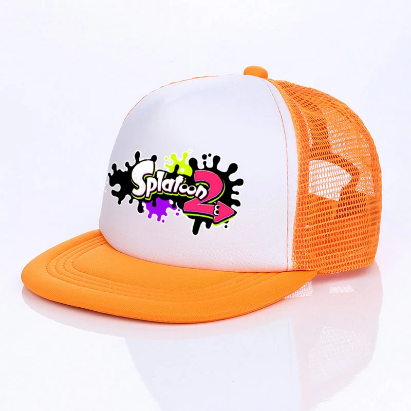 YF00513 Японская игра косплей Splatoon 2 кепка 6 цветов король флип бейсболка Inkling girl boy Cool Enperry Mesh cap красный синий фиолетовый YF005 - Цвет: YF00513