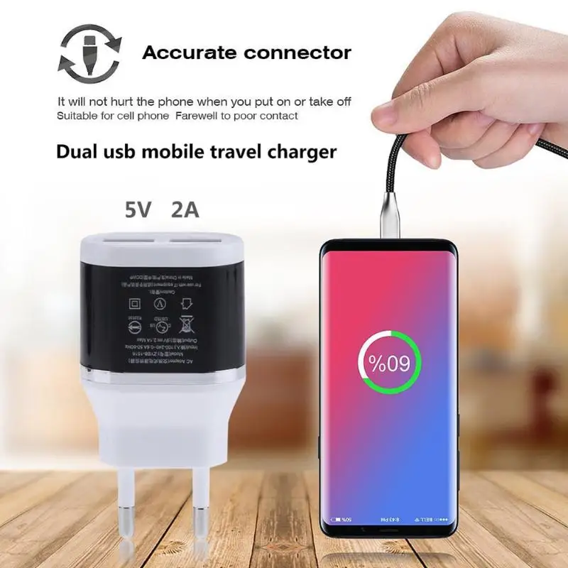 Для Смартфона MP3 Новинка Мини Портативный двойной USB порт зарядное устройство