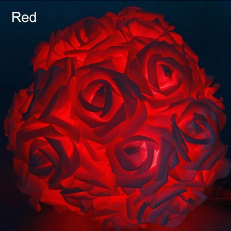 Red Роза светодиодный строки 1 м/2 м/3 м/4 м праздник luminaria Светодиодные ленты освещения для фея Рождественская елка Свадебная вечеринка украшение лампы - Испускаемый цвет: Red