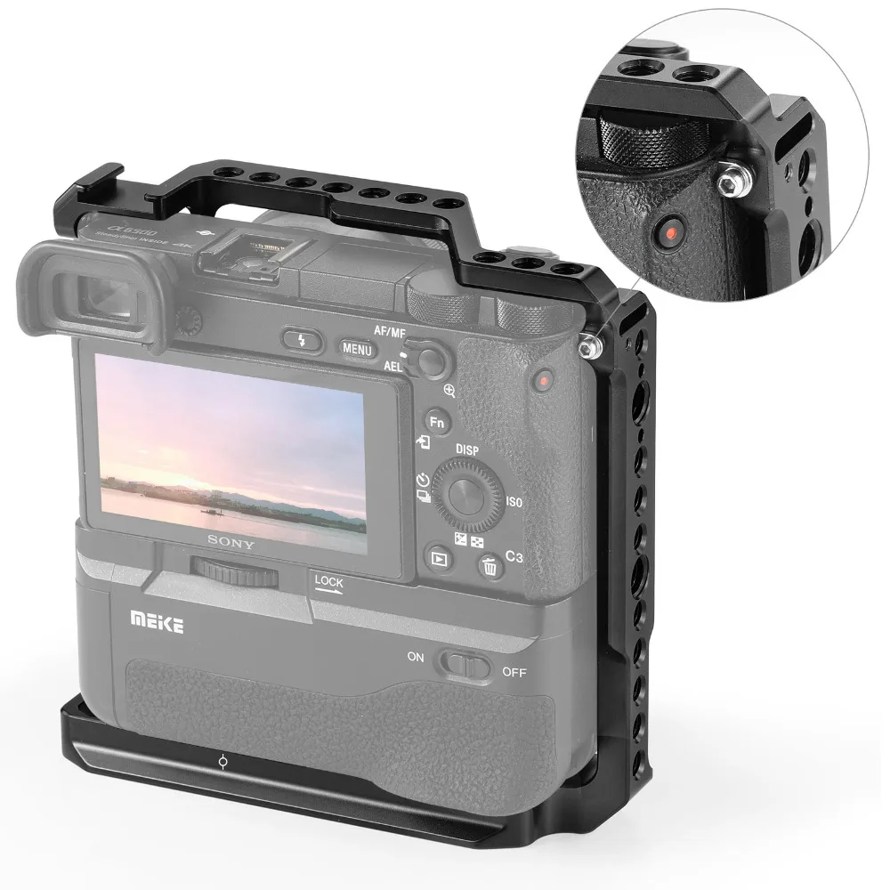 SmallRig A6400 клетка DSLR камера клетка для sony A6000/A6300/A6400/A6500 С Meike MK-A6300/A6500 батарейный блок 2268