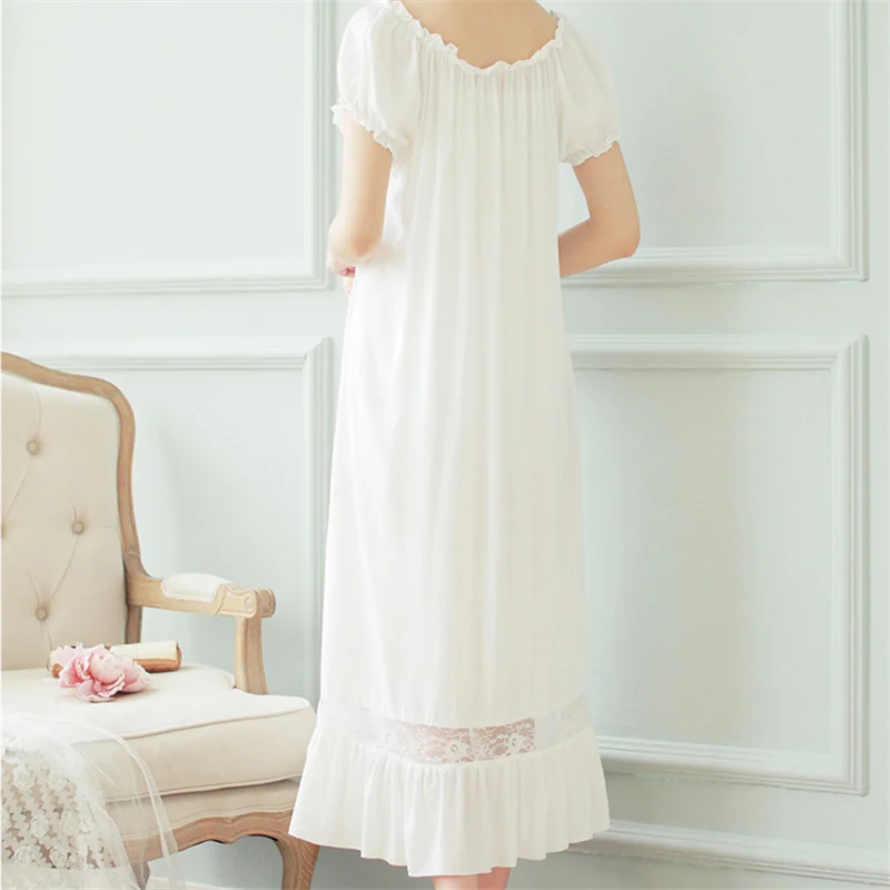 Новое поступление летние Ночные рубашки с круглым вырезом дамские платья