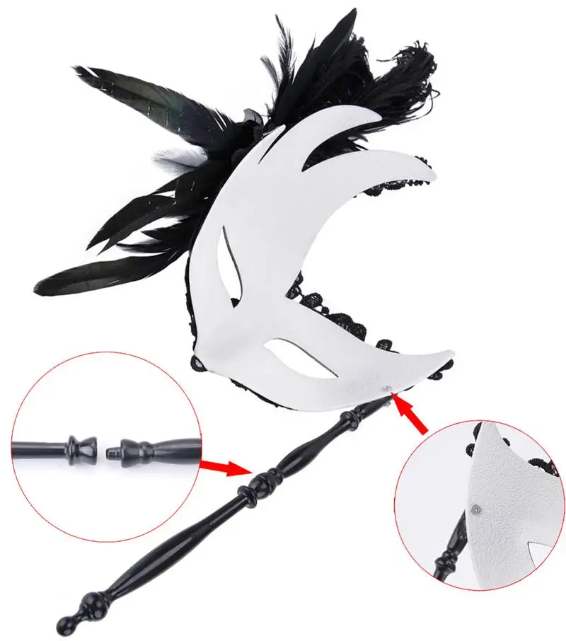 FunPa Женская Маскарадная маска принцессы с помпонами венецианская кружевная