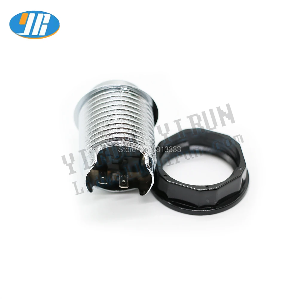 24mm CHROME Plated Push Button Arcade Start Microswitch Sot Game Accessories Parts 10PCS | Спорт и развлечения
