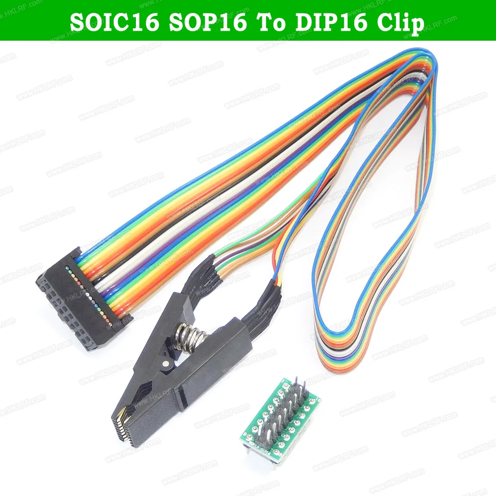 SOIC16 SOP16 в DIP16 FLASH Chip зажим для проверки ИС BIOS программатор Socket Adapter