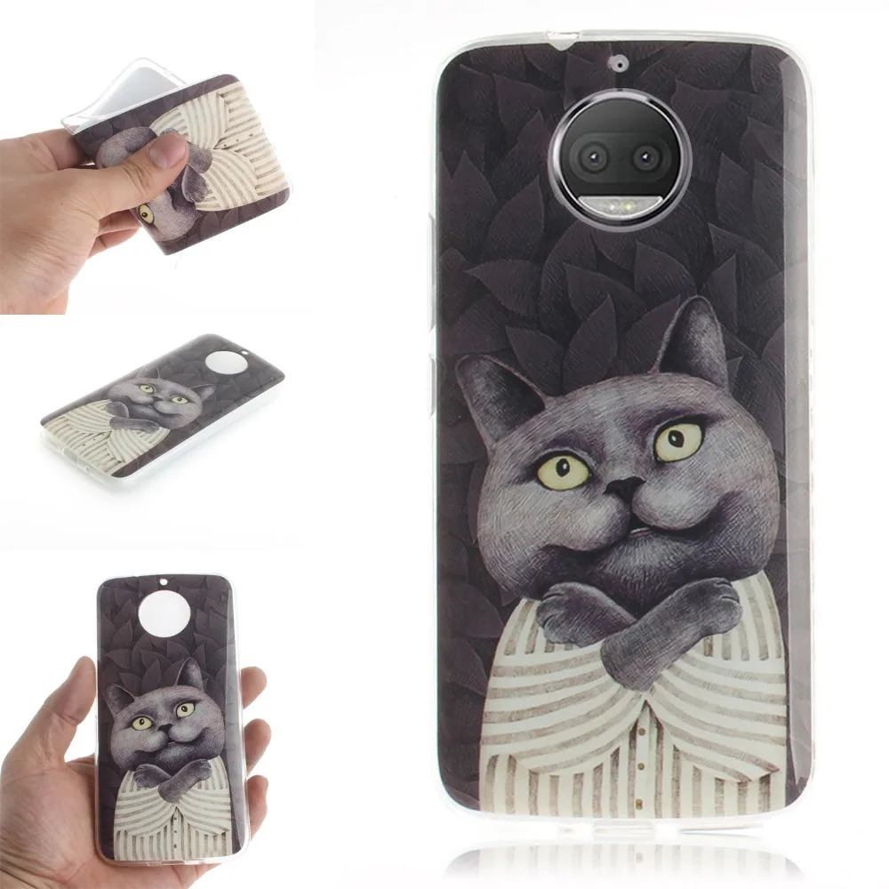 Nutbro кошка панда Мягкий чехол для Coque Motorola Moto G5S плюс XT1805/мото E5 G6 Etui принципиально |