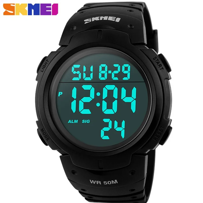 Модные мужские спортивные часы светодиодные военные водонепроницаемые уличные