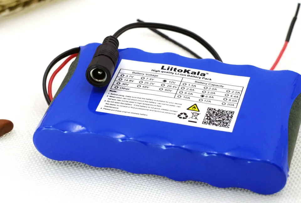 Liitokala 12 В 6 8 Ач 6800 мАч 18650 перезаряжаемые батареи в PCB Защитная плата|Комплекты