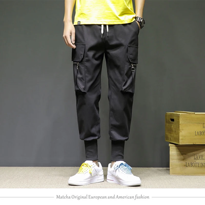 Мужские брюки-карго большого размера 5XL в стиле хип-хоп уличные брюки Харадзюку