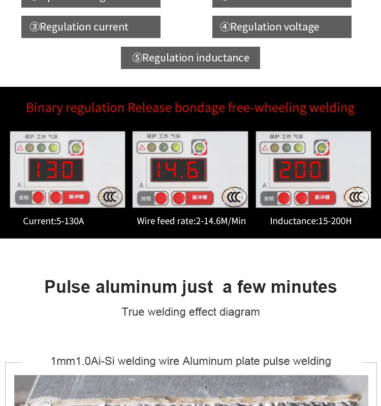Умный Eenfase Draagbare Synergetische Lasser Pulse Mig200pe наружный алюминиевый сварочный аппарат Mig сварочный аппарат Dubbele Systeem сварочный аппарат