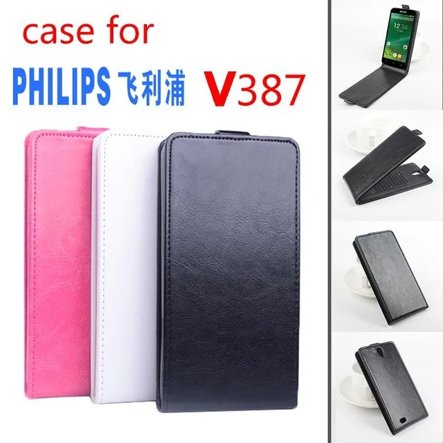 Кожаный чехол для Philips Xenium V387, чехол с откидной крышкой, чехол для Philips Xenium V 387, чехол для телефона s, чехлы для телефонов, чехлы
