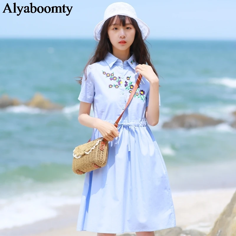 Mori Girl стильное летнее женское элегантное короткое платье с цветочным рисунком