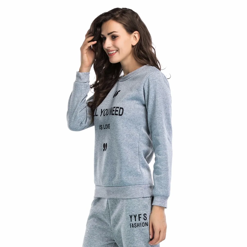 2018 Новая мода осень забавные Письмо печати толстовка Для женщин тонкий толстовки