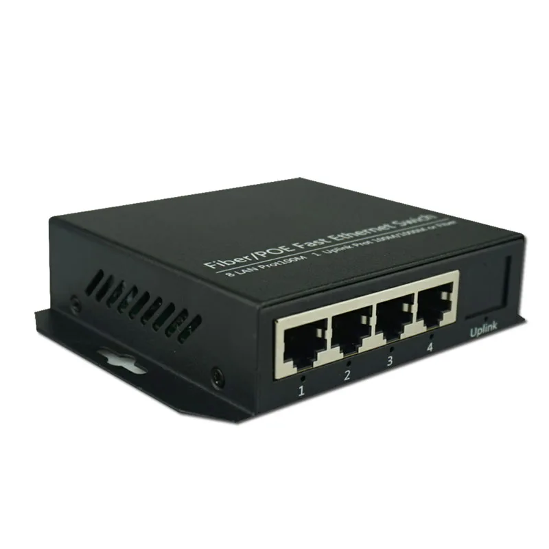 Волоконно оптический коммутатор 2F4E ethernet с поддержкой быстрой сети 2 одномодовых