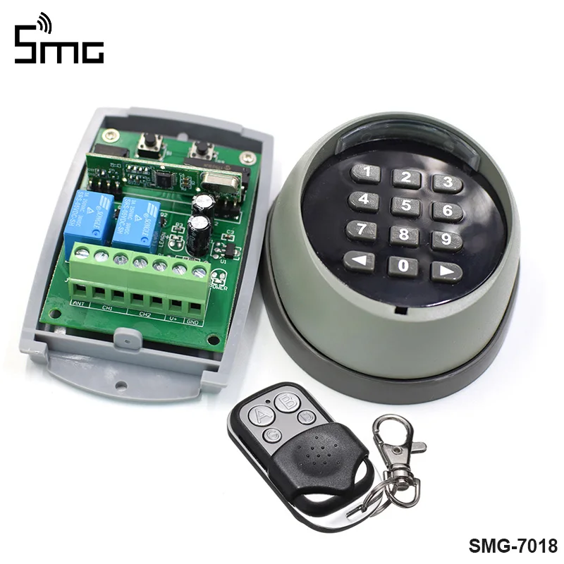 

433.92MHZ Access Control password Multi Function Wireless Keypad garage door opener gate opener transmitter 433MHz receiver