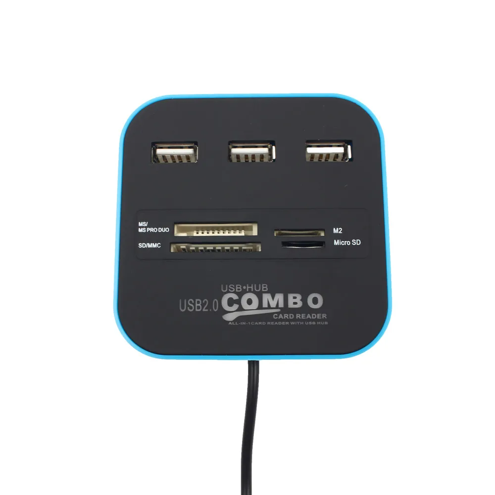 CARPRIE Usb концентратор 2 0 кардридер Высокое качество USB комбо все в одном Мульти 3