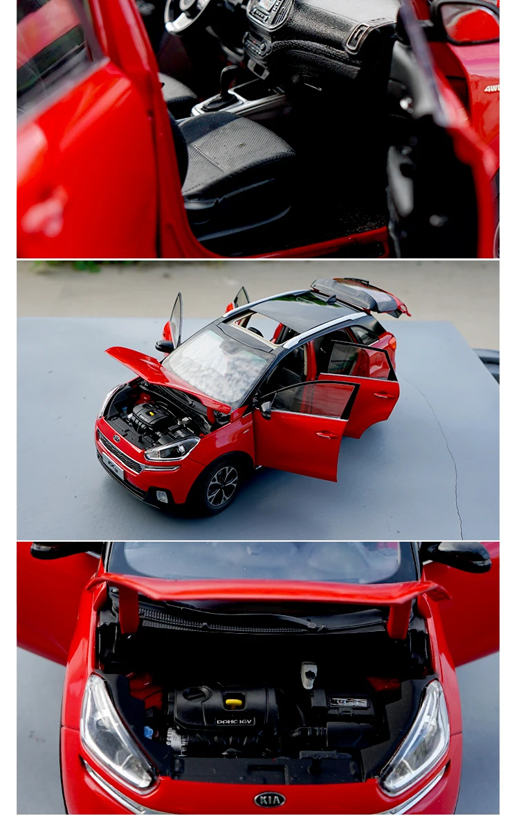 1:18 Dongfeng Yueda KIA KX3 маленький внедорожник сплав модель автомобиля, Литые металлические развивающие игрушки, качественные Подарки