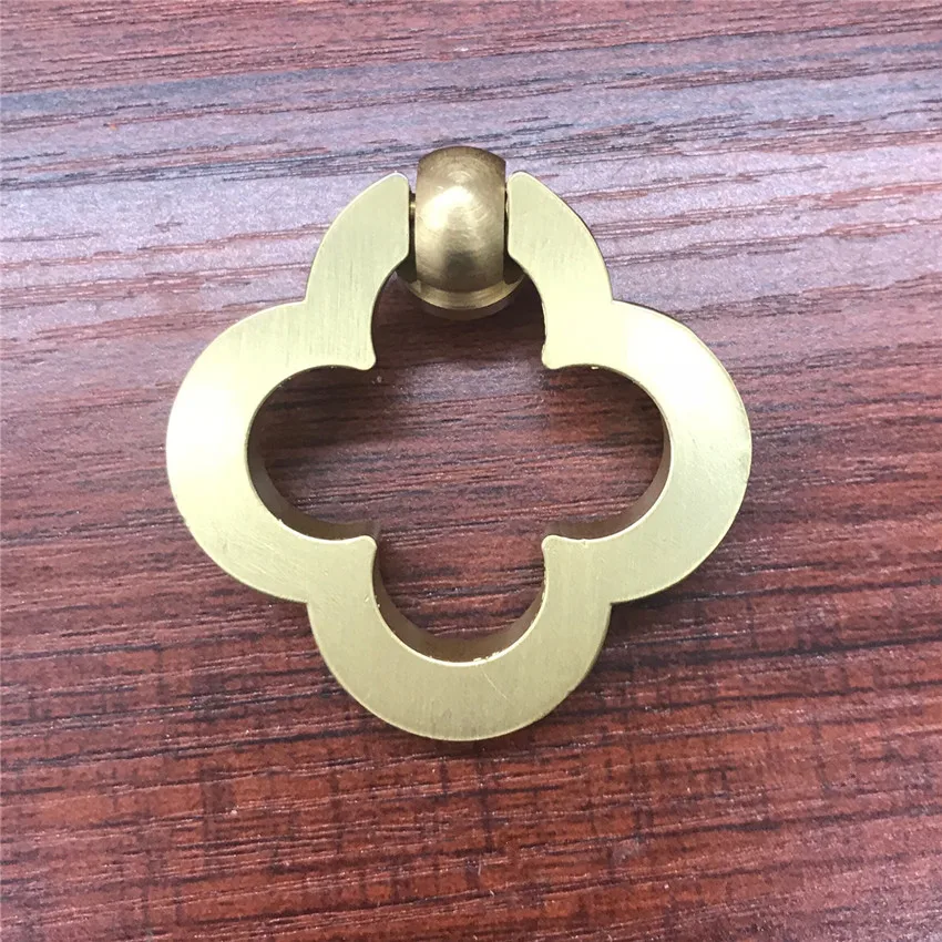 Цветочное кольцо в форме капли латунные ручки для ящиков ручка выдвижного ящика