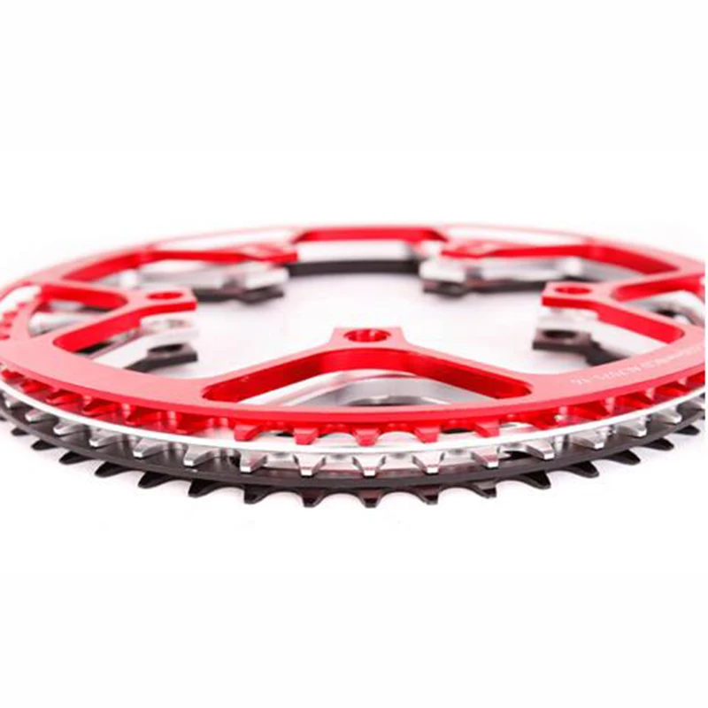 Сверхлегкий 130 BCD 53T BMX цепная цепь колеса складной велосипед 7075 Алюминиевый сплав