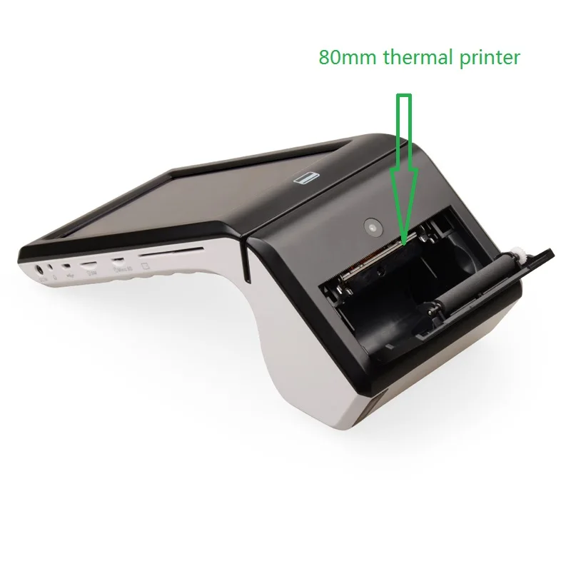 Ручной Android 7 дюймовый планшет pos платежный терминал с чипом кардридер/сканер TS 7002