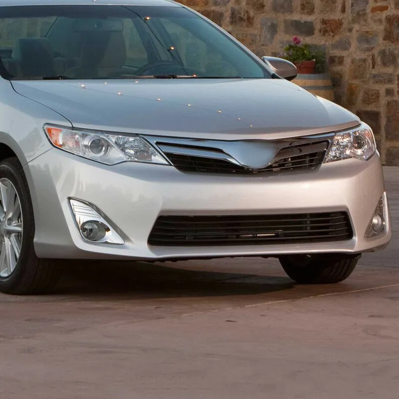 JanDeNing Car Fog Lights ForToyota Camry L/LE/XLE 2012- Front Fog Lights Bumper Lamps Kit Switch Wiring Chrome Housing