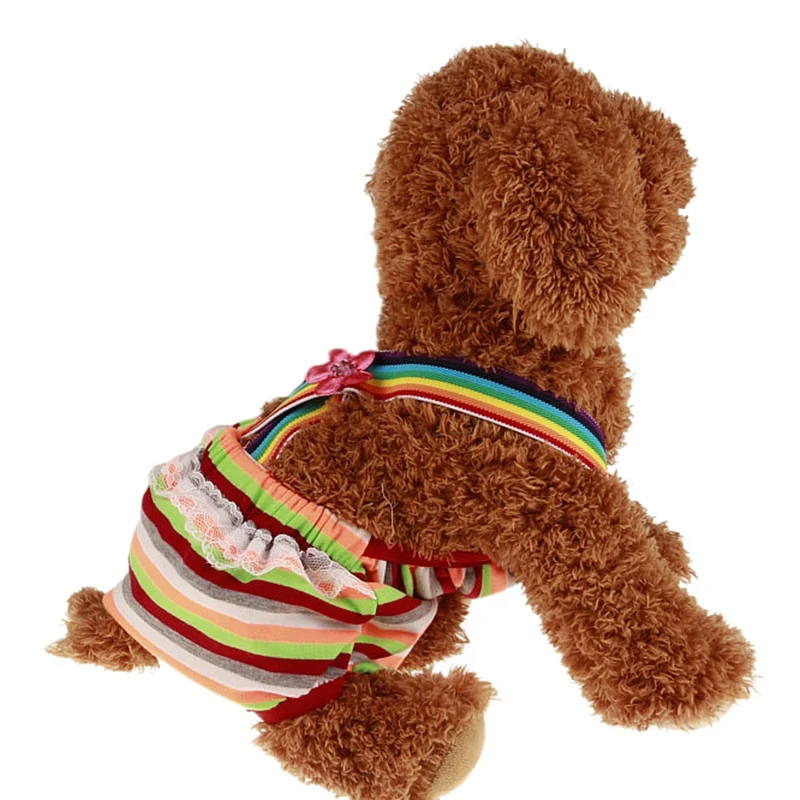 Washable Pet strap physiological pants Dog Diaper Pet Underwear Female Dog Shorts Panties Menstruation S/M/L