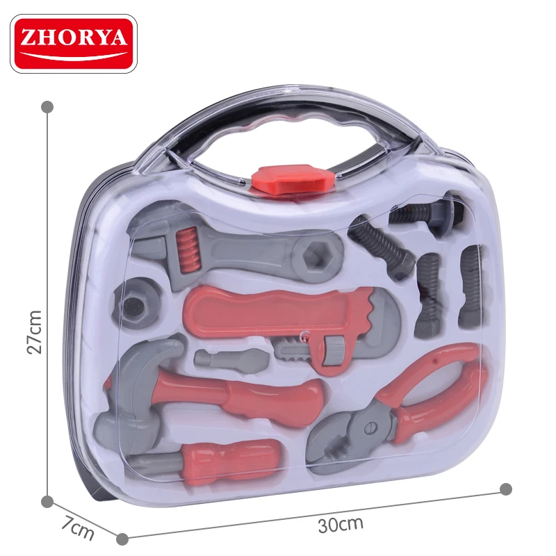 

Zhorya Pretend Play Set Toys for Boy Simulation Hammer Pliers 8PCS Repair Tools Toy Engineering Maintenance Tool Model Kids Gift