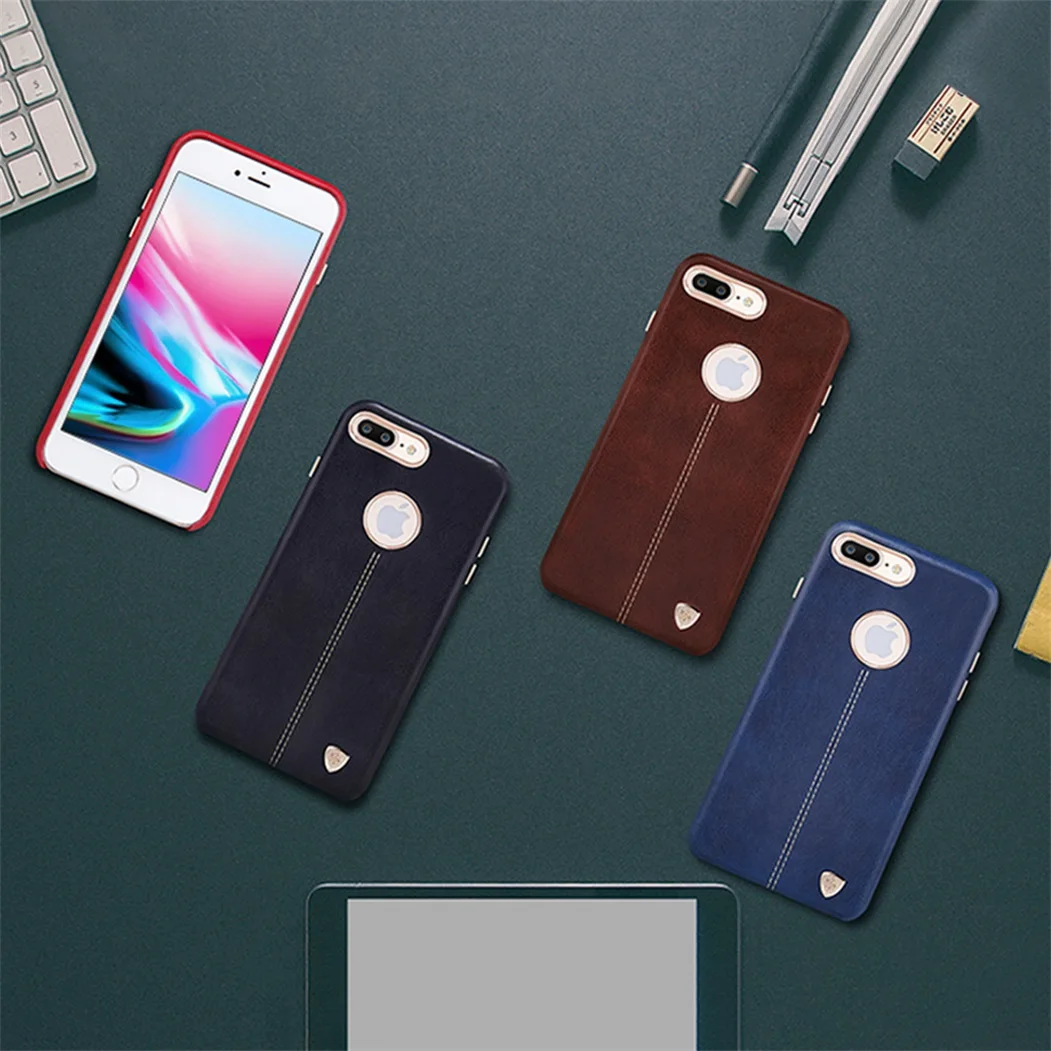Чехол для iphone 8 Оригинальный чехол Nillkin Englon винтажные Кожаные чехлы защита
