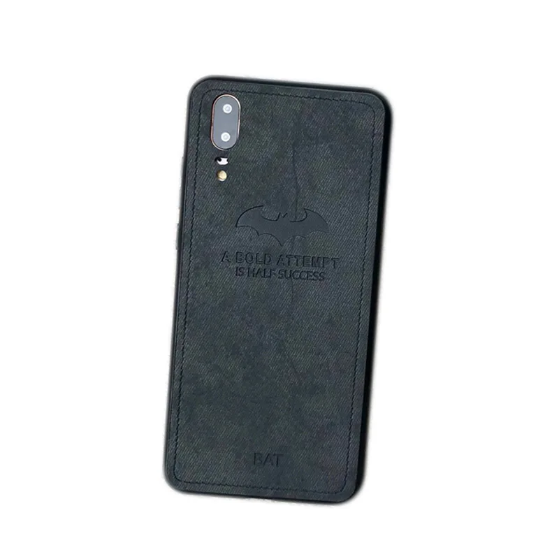 bat black Чехол для samsung galaxy A30, A50, M10, M20, a7,, Ретро стиль, ТПУ, Твердый чехол-накладка - Цвет: bat black