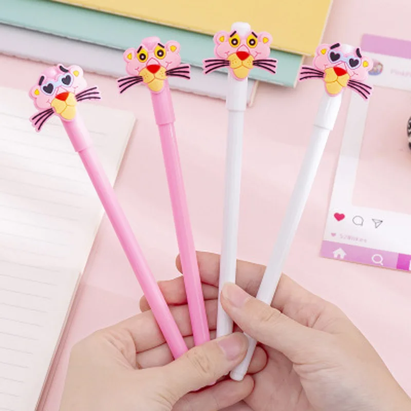 1 шт. Розовая пантера гелевые ручки кавайные канцелярские принадлежности 0 38 мм
