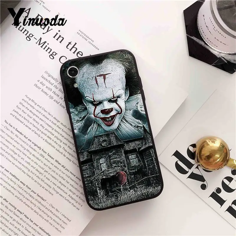 A15 Yinuoda это Pennywise клоун ужас мягкий резиновый черный чехол для телефона для iPhone 5 5Sx 6 7 7plus 8 8Plus X XS MAX XR 10 Чехол - Цвет: A15