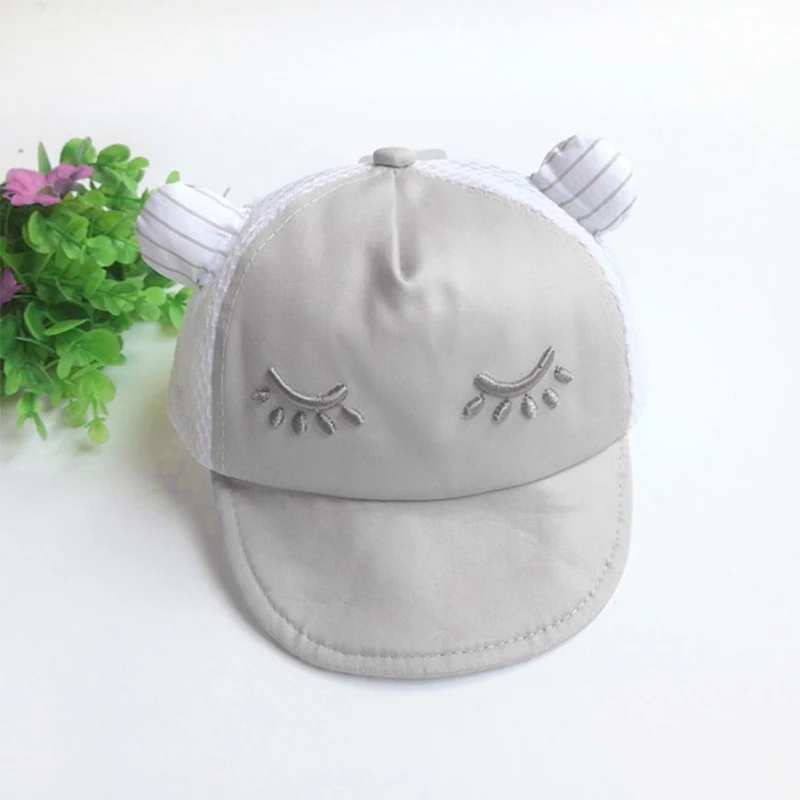 Baby Caps New Girl Boys Cap Summer Hats For Boy Infant Sun Hat With Ear 2017 Sunscreen Spring Accessories | Мать и ребенок
