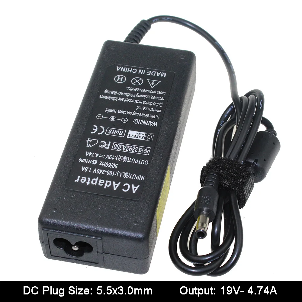 

19V 4.74A 5.5*3.0mm AC Laptop Adapter For Samsung Notebook Power R428 R410 R65 R520 R522 R530 R580 R560 R518 R410 R429 R439 R453