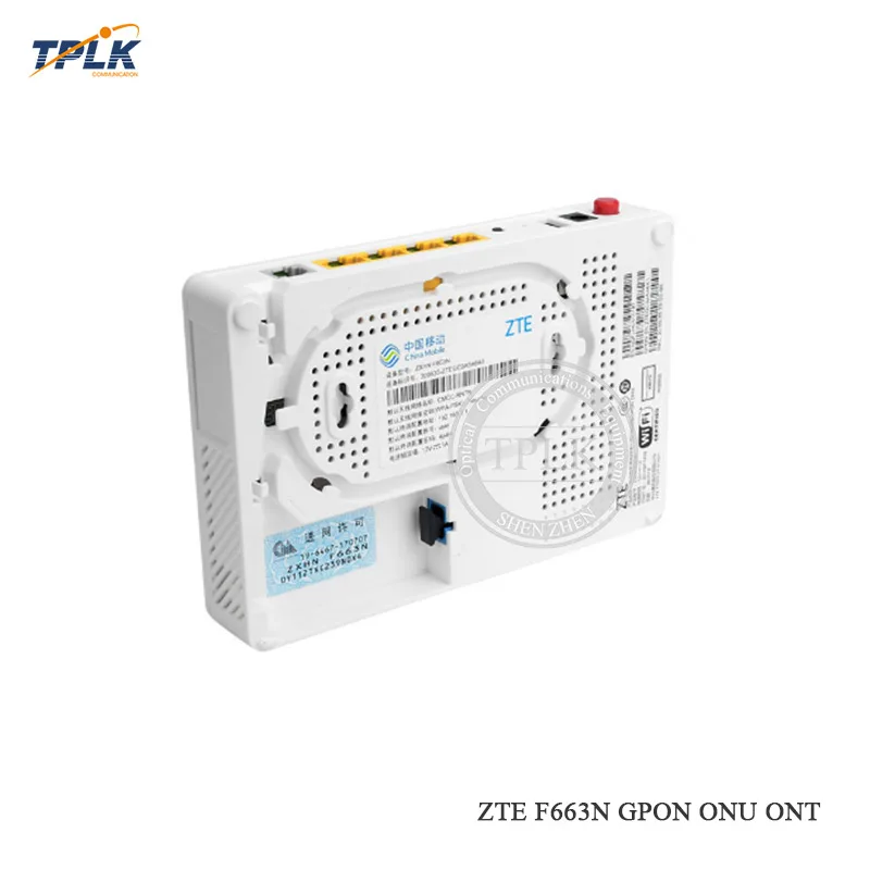 Английская прошивка 100% абсолютно новая ZTE F663N GPON ONU ONT 4GE + 1Tel USB Wifi такая же функция