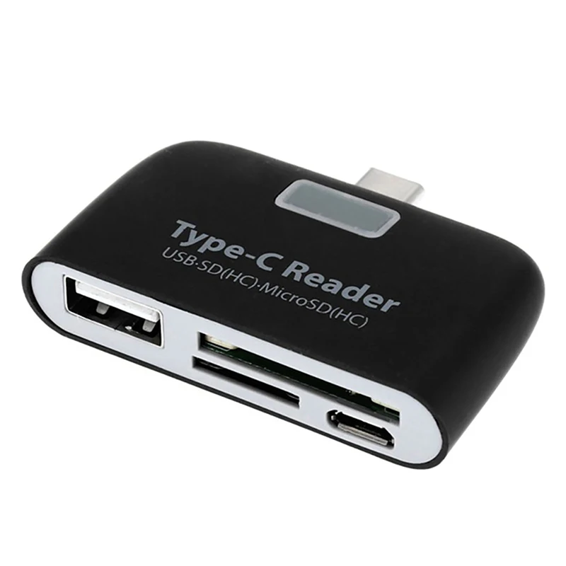 

USB3.1 Type-C Card Reader USB-C to USB2.0 SD TF Micro USB Multifunction Converter for Phone Computer Date Transfer Use 3 in 1