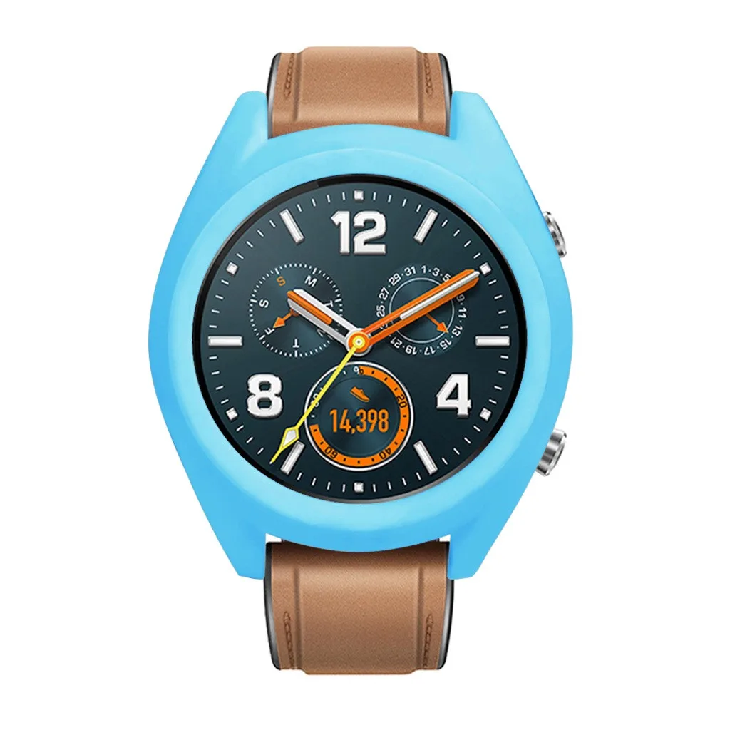 Ouhaobin силиконовый защитный чехол для huawei Watch GT Smartwatch замена мягкий ТПУ полный чехол оболочка силиконовая рамка 424#2