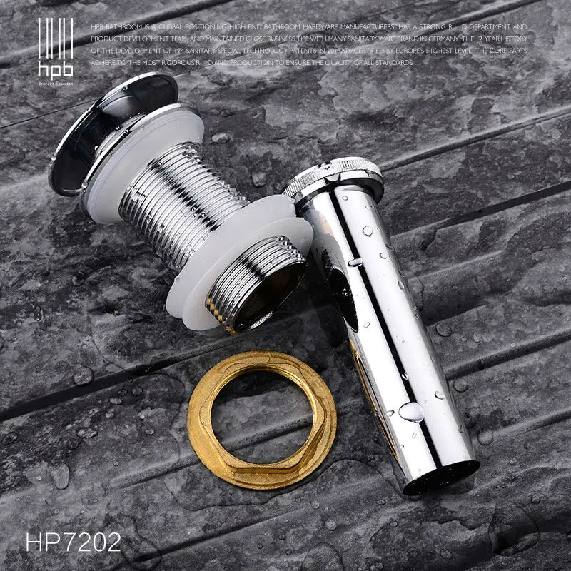 Латунный фильтр для раковины HPB выдвижной Слив с переливом Fregadero дренаж без