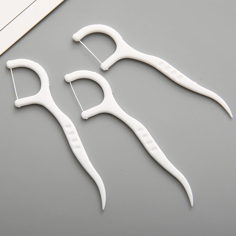 50 шт. пластиковая зубная нить нейлоновая проволока портативный очиститель для