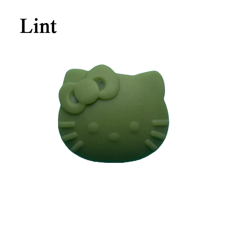 lint 20 шт./лот мультфильм hello kitty Силиконовый бисер ребенок Прорезывание Зубов Бисер безопасный пищевой сорт для кормления Жевательная Кошка Китти Силиконовые Бусины - Цвет: lint