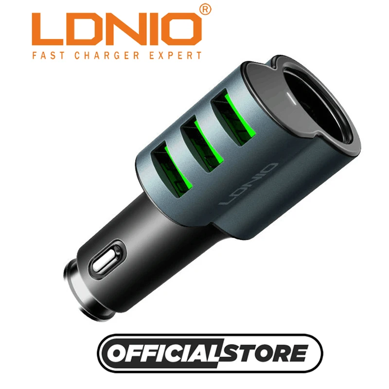 LDNIO оптовая продажа CM11 три порта USB Автомобильное зарядное устройство с 1 гнездом