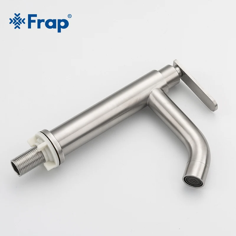 Frap смеситель для раковины кран ванная комната с одной ручкой хромированный