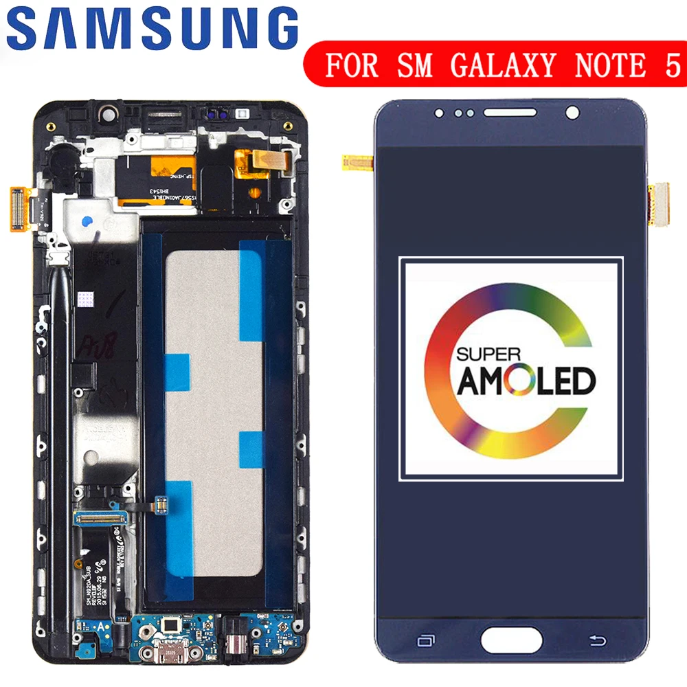 Новый OLED дисплей для Samsung Galaxy Note 5 ЖК дигитайзер сенсорный экран N920V N920T N920P