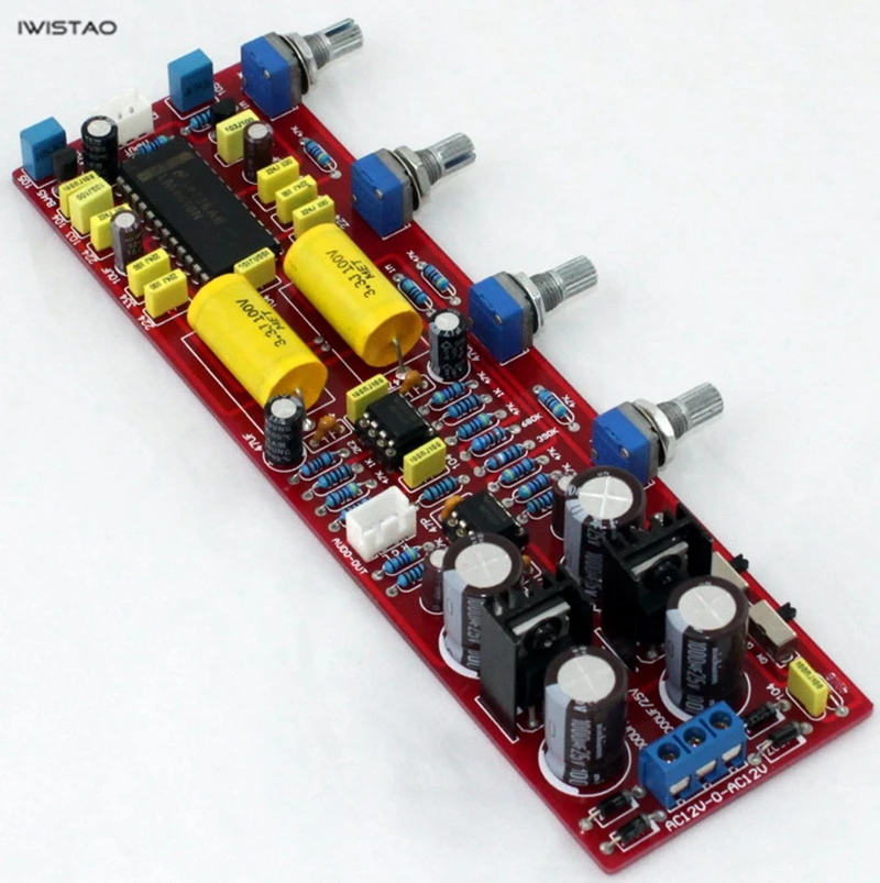 IWISTAO Tone Adjustment Board LM4610 басовый тройной баланс регулятор громкости Замена LM1036 DIY