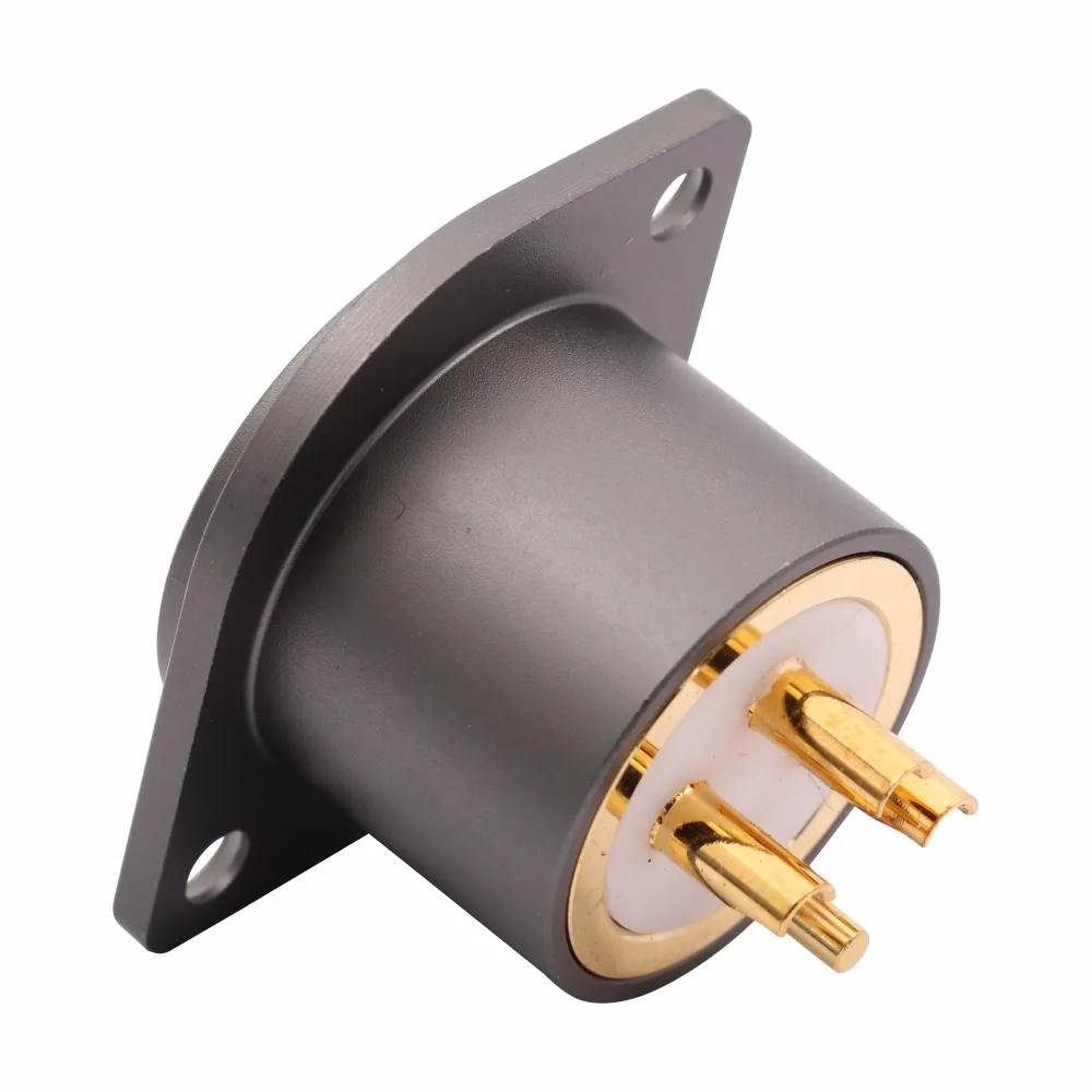 Выборг 3pin Мужской Женский XLR разъем Jack Чистая медь проводник тефлоновый изолятор золото/родий покрытием Hifi аудио