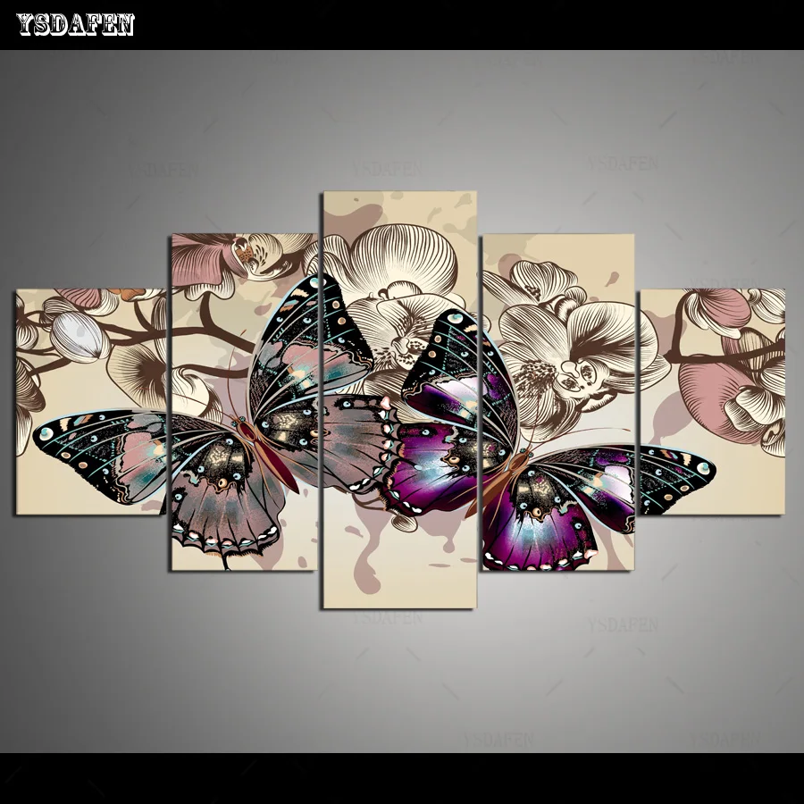 HD Printed Painting Canvas Printing Butterfly painting Room decor print poster picture canvas Framed Art HG-188 | Дом и сад