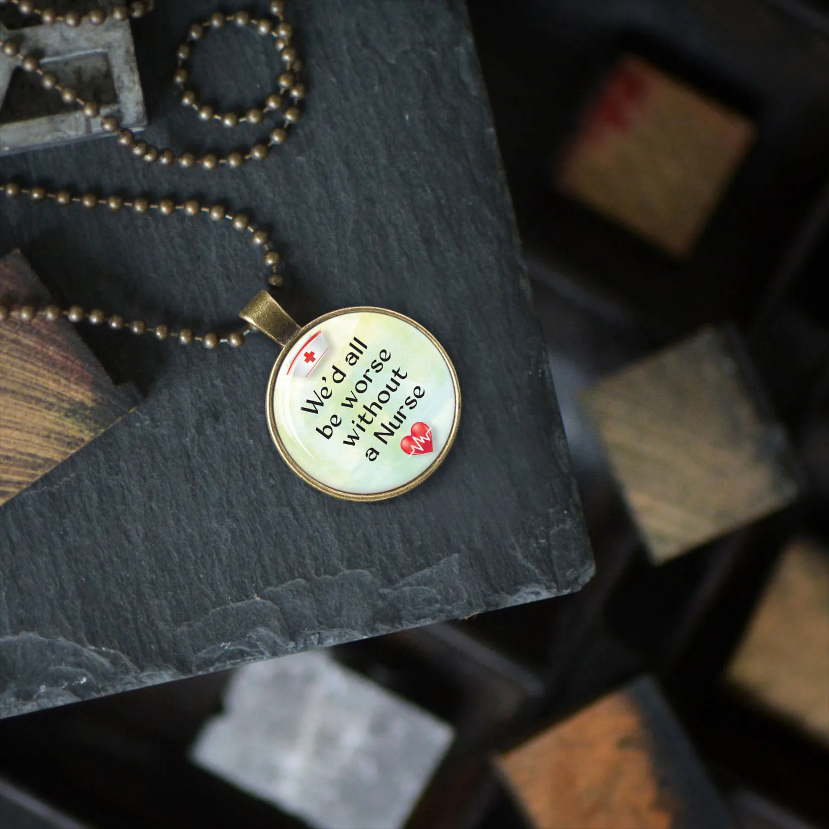 Цепочка с подвеской в античном стиле для медсестры|Ожерелья подвеской| |