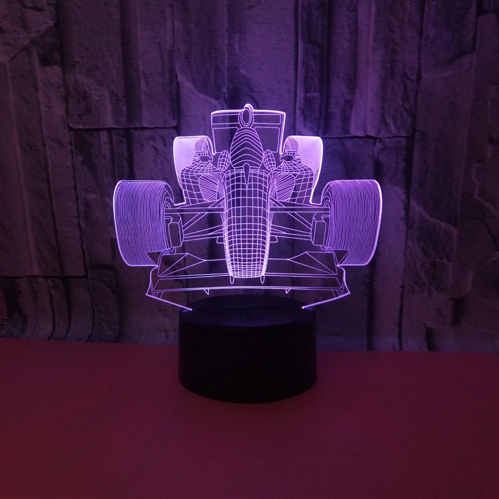 Яркий светодиодный светильник с сенсорным управлением 3d ночник дистанционным