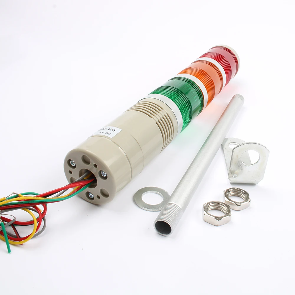 AC220V безопасная стек Лампа Красная Зеленая желтая вспышка промышленная башня